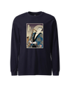 Samurai Saxophone Music Ukiyo-e Unisex Long Sleeve Tee