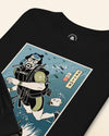 Samurai Scuba Diver Ukiyo-e Unisex Long Sleeve Tee