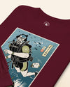 Samurai Scuba Diver Ukiyo-e Unisex Long Sleeve Tee