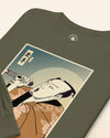 Samurai Singer Artist Ukiyo-e Unisex Long Sleeve Tee