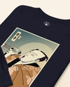 Samurai Singer Artist Ukiyo-e Unisex Long Sleeve Tee