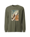 Samurai Singer Artist Ukiyo-e Unisex Long Sleeve Tee