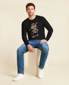Samurai Skateboard Ukiyo-e Unisex Long Sleeve Tee