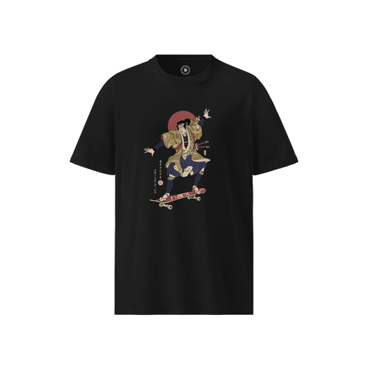 Samurai Skateboard Ukiyo-e Unisex organic t-shirt