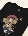 Samurai Skateboard Ukiyo-e Unisex Long Sleeve Tee