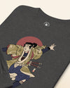 Samurai Skateboard Ukiyo-e Unisex Long Sleeve Tee