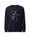 Samurai Skeleton Guitar Bass Japanese Ukiyo-e Unisex Long Sleeve Tee No.9