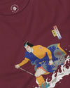Samurai Ski Ukiyo-e-3 Unisex Long Sleeve Tee