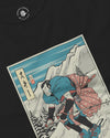 Samurai Ski Winter Sport Ukiyo-e Unisex Long Sleeve Tee - Samurai Original