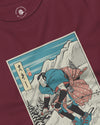 Samurai Ski Winter Sport Ukiyo-e Unisex Long Sleeve Tee - Samurai Original