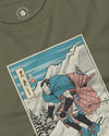 Samurai Ski Winter Sport Ukiyo-e Unisex Long Sleeve Tee - Samurai Original