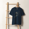 Samurai Skiing Japanese Ukiyo-e Unisex organic t-shirt No.4