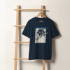 Skiing Samurai Ukiyo-e Organic T-shirt - Samurai Original