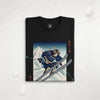 Skiing Samurai Ukiyo-e Organic T-shirt - Samurai Original