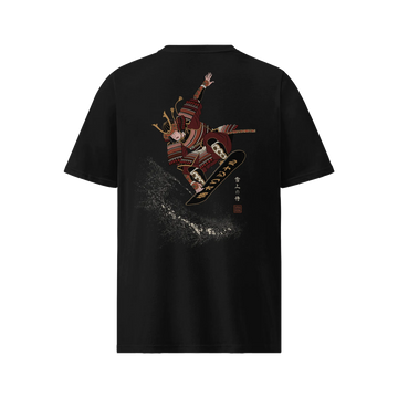 Samurai Snowboard Ukiyo-e Organic T-Shirt