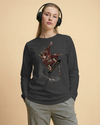 Samurai Snowboard Ukiyo-e Unisex Long Sleeve Tee
