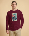 Samurai Snowboard Winter Sport Ukiyo-e Unisex Long Sleeve Tee - Samurai Original