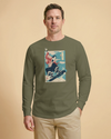 Samurai Snowboard Winter Sport Ukiyo-e Unisex Long Sleeve Tee - Samurai Original