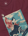 Samurai Snowboard Winter Sport Ukiyo-e Unisex Long Sleeve Tee - Samurai Original