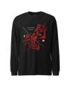 Samurai Spirits Kanji Calligraphy Unisex Long Sleeve Tee Black - Samurai Original
