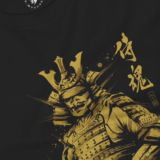 Samurai Sumi-e Japanese Ink Painting Unisex Long Sleeve Tee - Samurai Original
