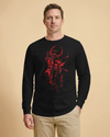 Samurai Sumi-e Unisex Long Sleeve Tee No.5