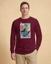Samurai Surfing Water Sport Ukiyo-e Unisex Long Sleeve Tee