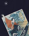 Samurai Surfing Water Sport Ukiyo-e Unisex Long Sleeve Tee