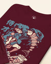 Samurai Sushi Japan's Food Ukiyo-e Funny Unisex Long Sleeve Tee