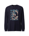 Samurai Sushi Japan's Food Ukiyo-e Funny Unisex Long Sleeve Tee