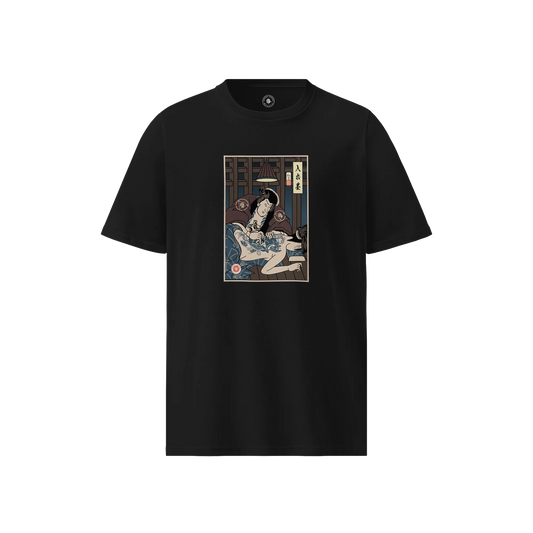 Samurai Tattoo Artist Ukiyo-e Unisex organic t-shirt