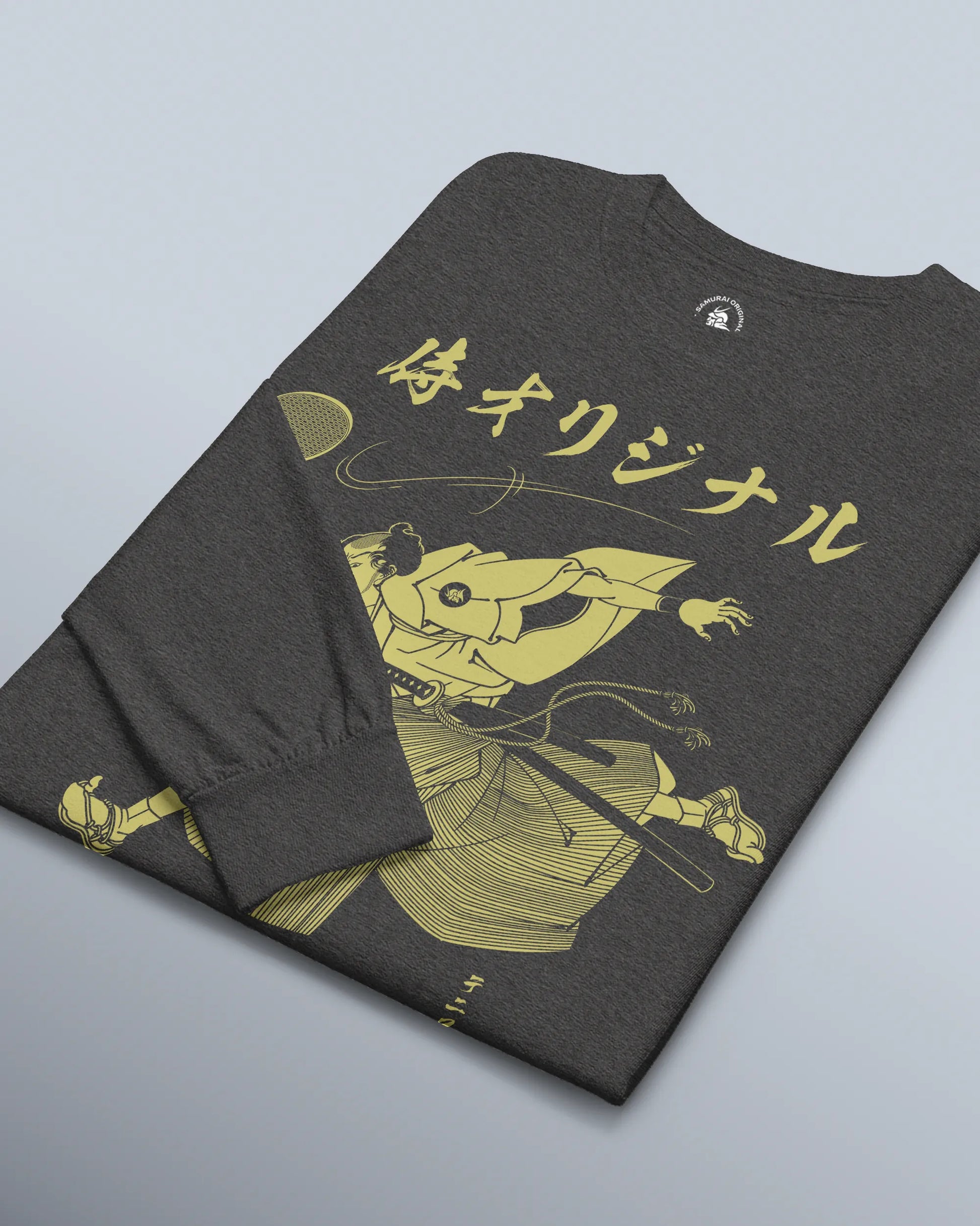 Samurai Tennis Japanese Ukiyo-e Unisex Long Sleeve Tee No.3 - Samurai Original