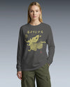 Samurai Tennis Japanese Ukiyo-e Unisex Long Sleeve Tee No.3 - Samurai Original