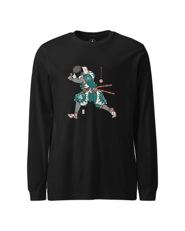 Samurai Tennis Sport Ukiyo-e Unisex Long Sleeve Tee