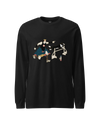 Samurai Trainer Dog Ukiyo-e Unisex Long Sleeve Tee