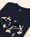 Samurai Trainer Dog Ukiyo-e Unisex Long Sleeve Tee