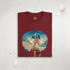 Samurai Trekking Ukiyo-e  Unisex organic t-shirt