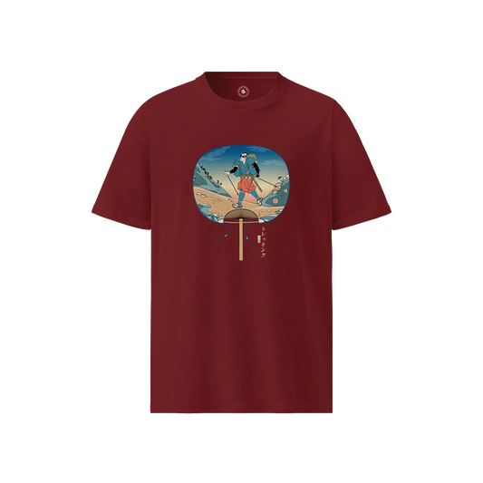 Samurai Trekking Ukiyo-e  Unisex organic t-shirt