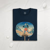 Samurai Trekking Ukiyo-e  Unisex organic t-shirt
