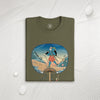 Samurai Trekking Ukiyo-e  Unisex organic t-shirt