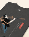 Samurai Trombone Japanese Ukiyo-e Unisex Long Sleeve Tee No.2 - Samurai Original