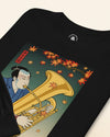 Samurai Tuba Music Ukiyo-e Unisex Long Sleeve Tee