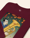 Samurai Tuba Music Ukiyo-e Unisex Long Sleeve Tee