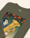 Samurai Tuba Music Ukiyo-e Unisex Long Sleeve Tee