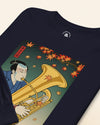 Samurai Tuba Music Ukiyo-e Unisex Long Sleeve Tee