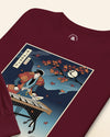 Samurai Vibraphonist Player Ukiyo-e Unisex Long Sleeve Tee