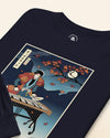 Samurai Vibraphonist Player Ukiyo-e Unisex Long Sleeve Tee