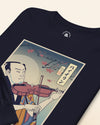 Samurai Violin Music Lover Ukiyo-e Unisex Long Sleeve Tee