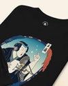 Samurai Voice Actor Japanese Ukiyo-e Unisex Long Sleeve Tee No.3