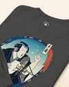 Samurai Voice Actor Japanese Ukiyo-e Unisex Long Sleeve Tee No.3